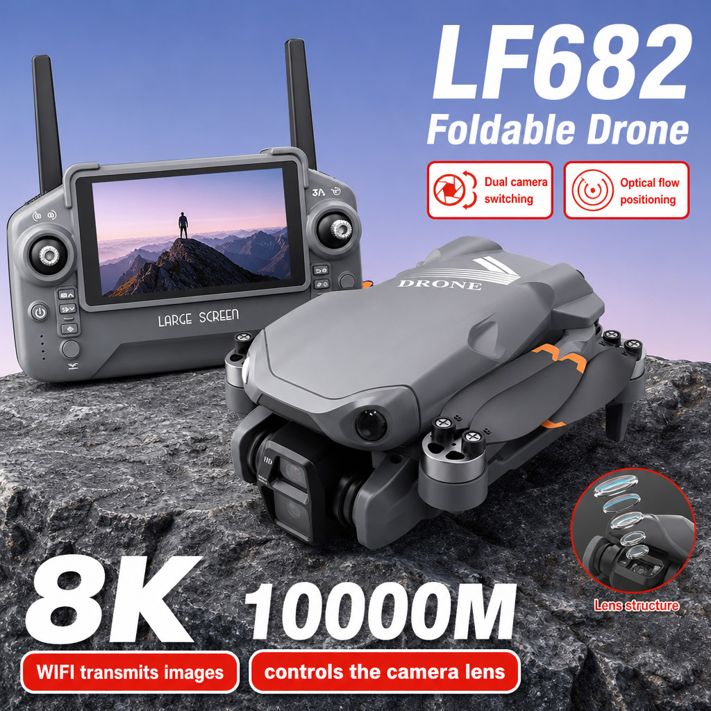 Drone Camera Lens - Дрон для аэрофотосъемки LF682 с двумя
